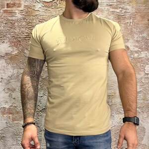 Radical T-shirt Logo Embroidery Beige