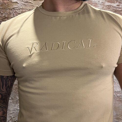 Radical T-shirt Logo Embroidery Beige