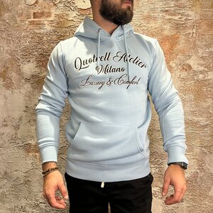 Quotrell Atelier Milano Chain Hoodie Blue