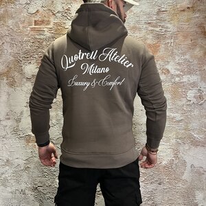 Quotrell Atelier Milano Hoodie Brown White