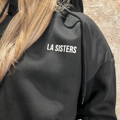 LA Sisters Essential Zipper Hoodie 2.0 Black