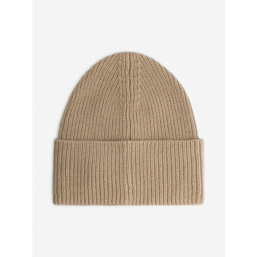 Nikkie Round Patch Beanie Dark Hummus