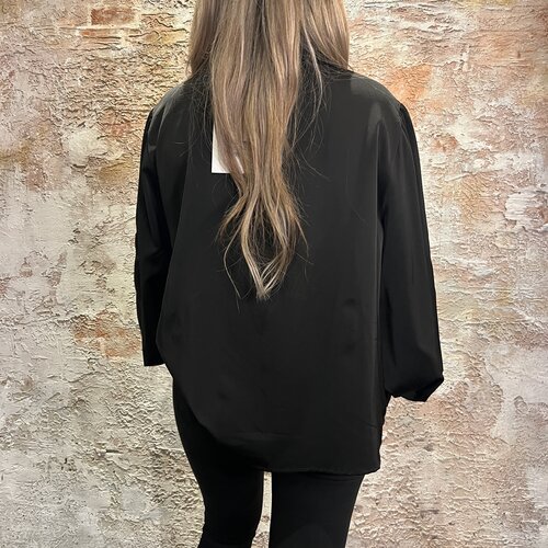 Glamour Couture Oversized Blouse Zwart