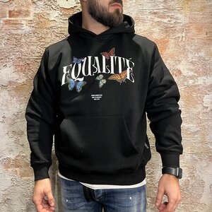 Equalité Butterfly Oversized Hoodie Black
