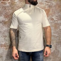 T-Shirt Davide Zip Beige