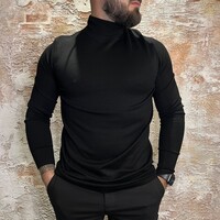 Turtle Neck LS Black