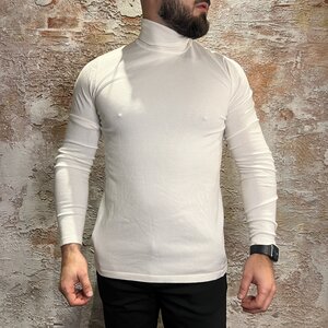Purewhite Turtle Neck LS White Purewhite Turtle Neck LS White