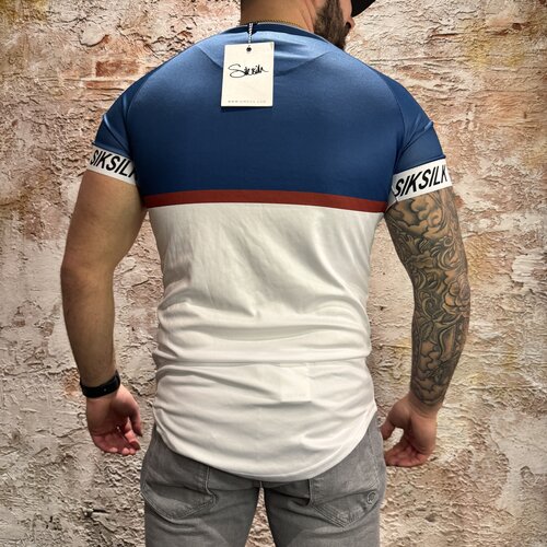 SikSilk Ringer Raglan Stripe Tee