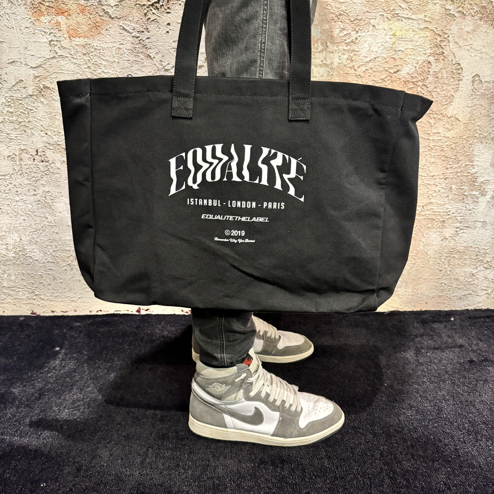 Equalite Mau Canvas Shopper Black Have2Have Fashion