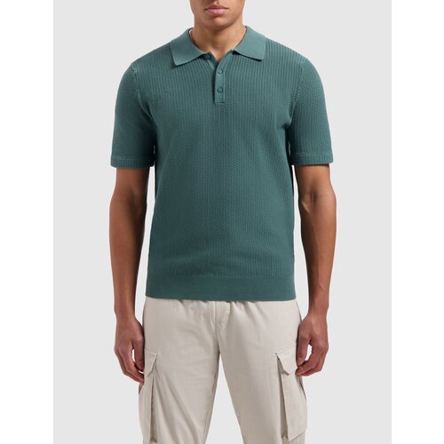 Pure-Path Gebreide Regular Polo Green