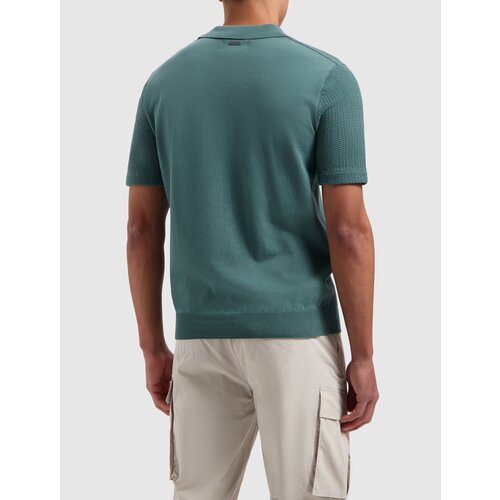 Pure-Path Gebreide Regular Polo Green