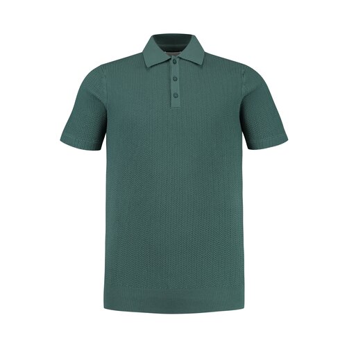 Pure-Path Gebreide Regular Polo Green