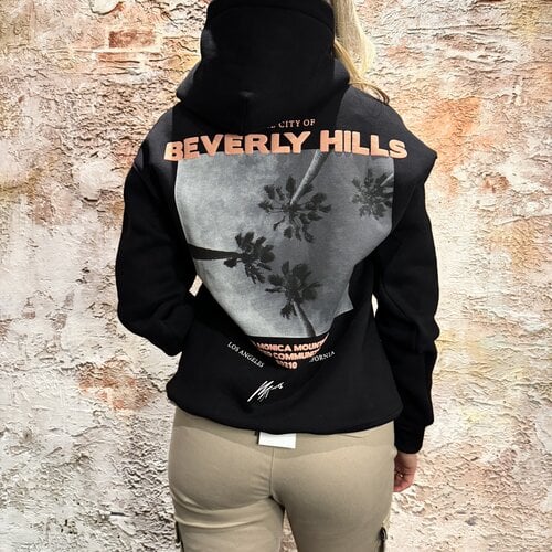 Malelions Women Beverly Hills Hoodie Black