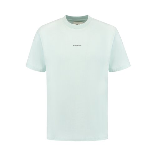 Pure-Path Brushstroke Initial T-shirt Mint