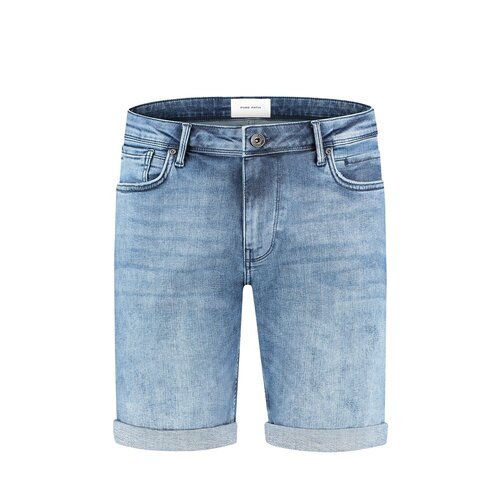 Pure Path The Steve Skinny Fit Shorts Mid Blue