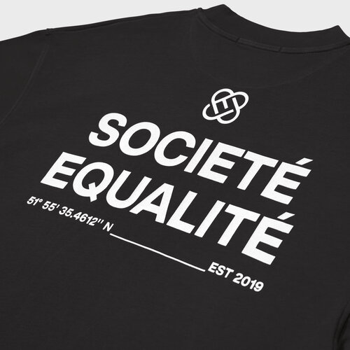 Equalité Societé Oversized Tee Black