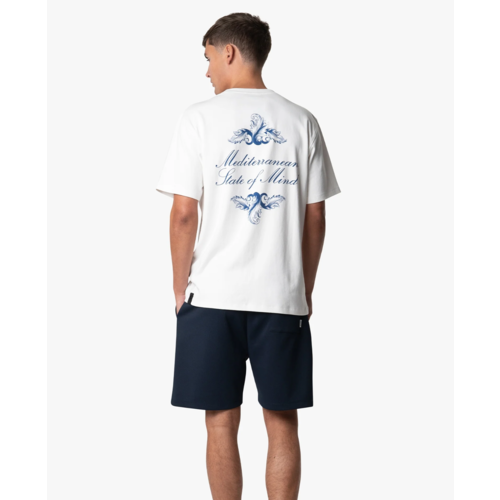 Quotrell Royal T-Shirt White Blue
