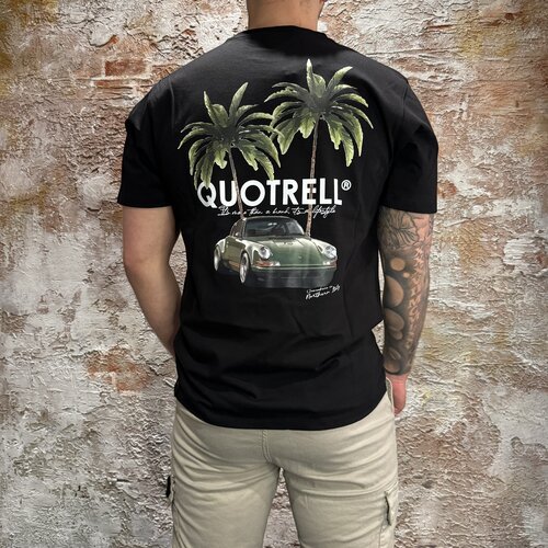 Quotrell Engine T-Shirt Black White