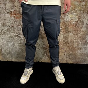 Pure Path Regular fit Casual Pants Navy