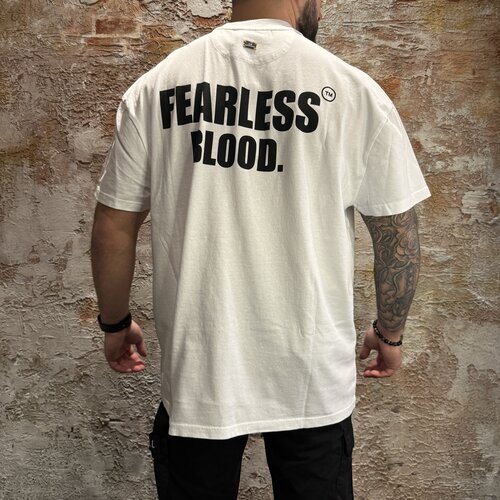 Fearless Blood Tee Real White