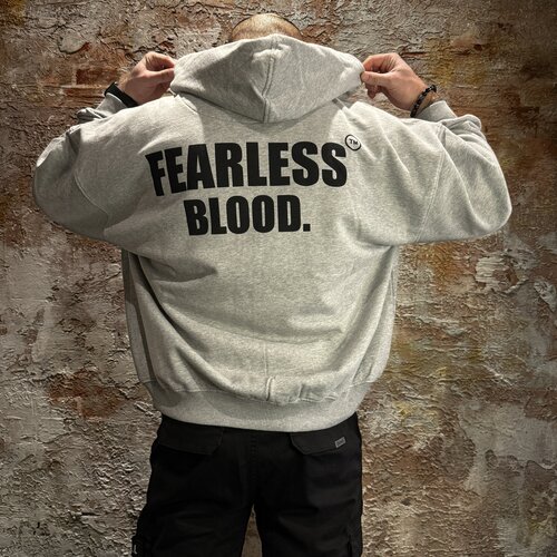 Fearless Blood Vest Grey Melange Vintage