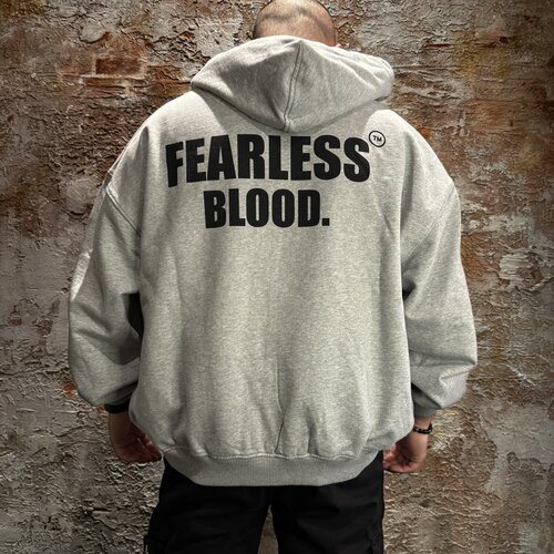 Fearless Blood Vest Grey Melange Vintage