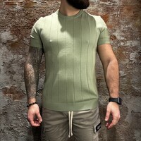 Knitwear T-Shirt Olive Green