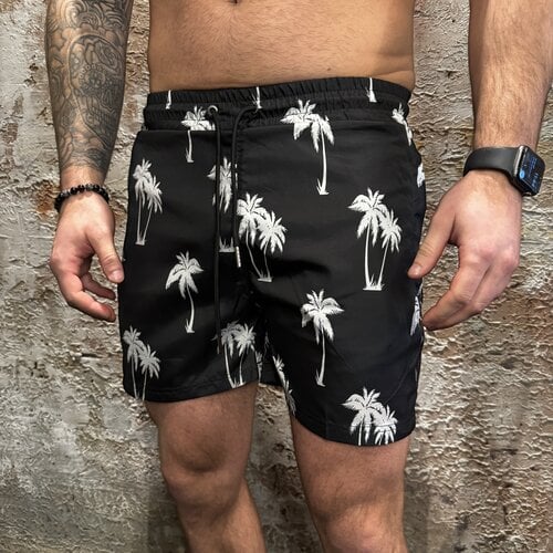 Quotrell Palm Swimshort Black