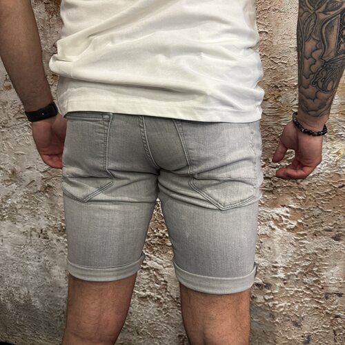 Pure-Path The Steve Skinny Fit Shorts Light Grey