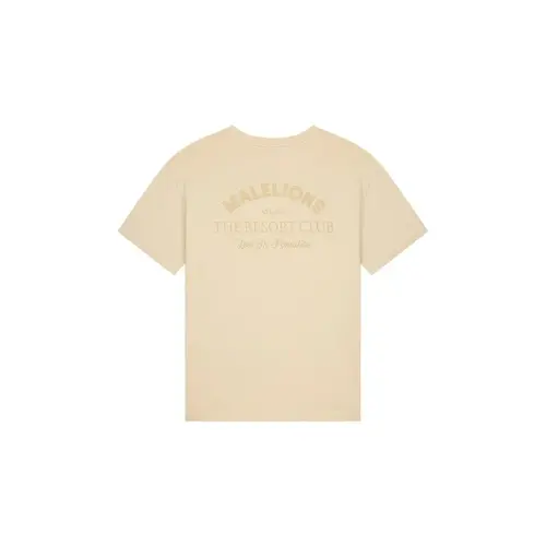 Malelions Women Paradise T-Shirt Beige