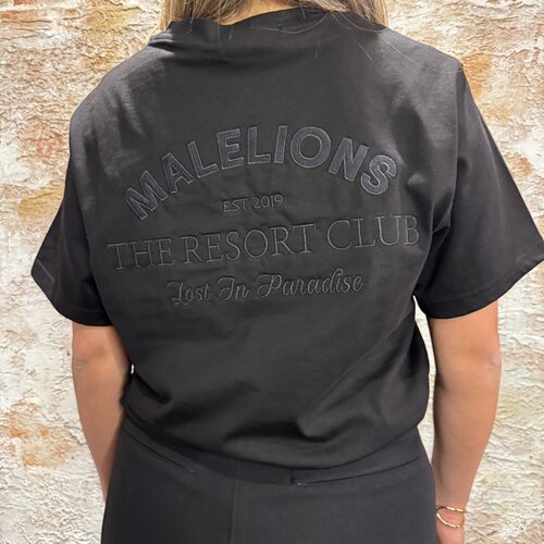 Malelions Women Paradise T-Shirt Black