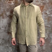 Cotton Linnen Shirt Latte