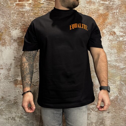 Equalité Oliver Oversized Tee Black Orange