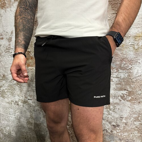 Pure Path Logo Swim Short Black