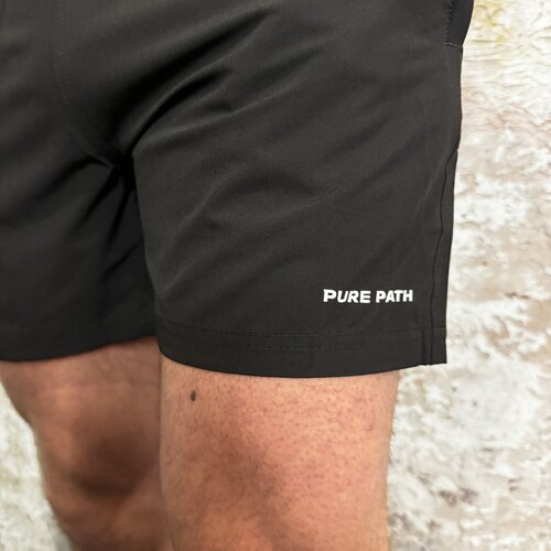 Pure Path Logo Swim Short Black Pure Path Logo Swim Short Black
