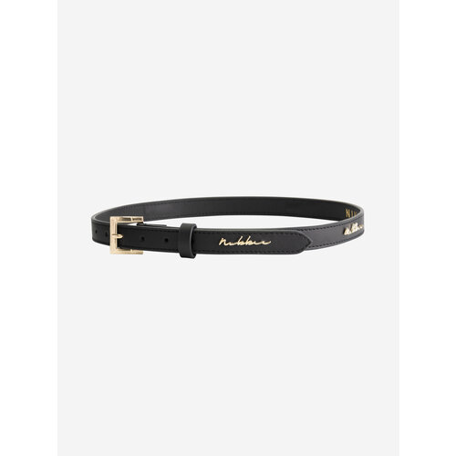 Nikkie Signature Leather Belt Black Gold