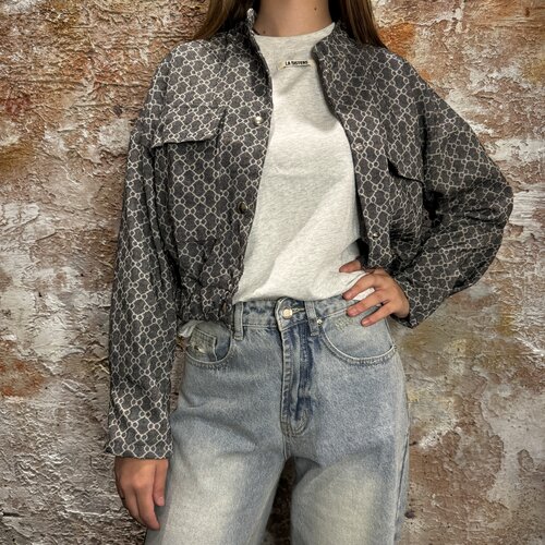 H2H Denim Jacquard Jacket Black