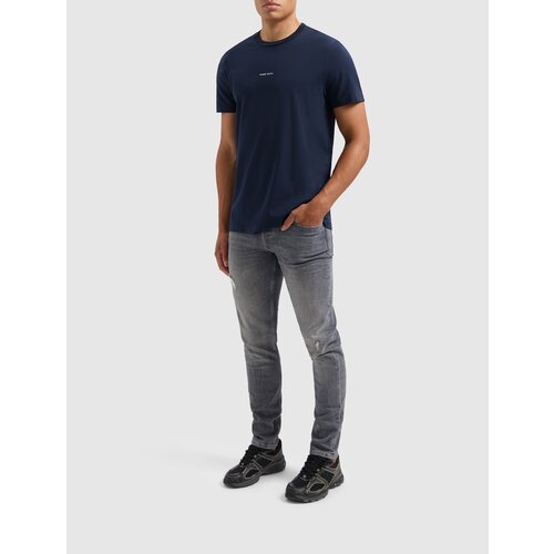 Pure Path Liquid Metal Logo T-Shirt Navy