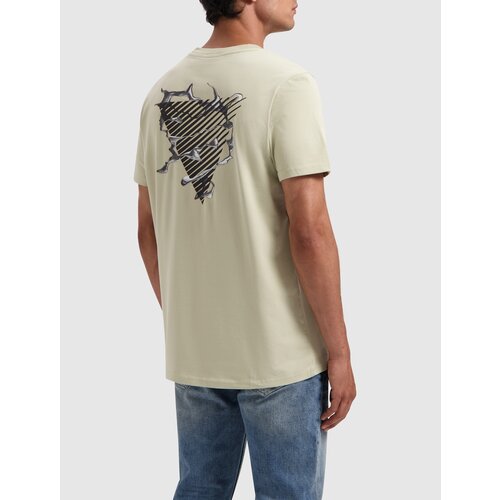 Pure Path Liquid Metal Logo T-Shirt Army