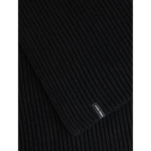 Pure Path Ribbed Sjaal Black