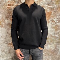 Buttonless Polo Black