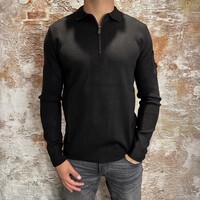 Chief Knitted Polo Black