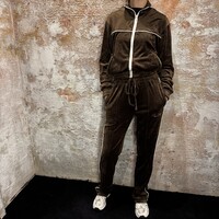 Velour Los Angeles Tracksuit Brown