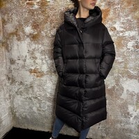 Long Down Jacket Black