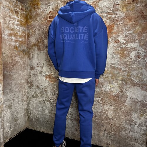 Equalité Societé Full Zip Hoodie Blue