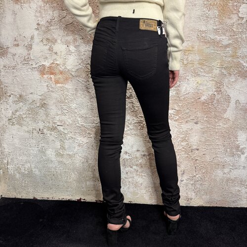 Diesel Grupee Super Slim Skinny Low Waist Black