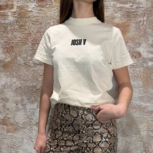 Josh V Dorie Regular Fit T-shirt Met Logo Light Ecru