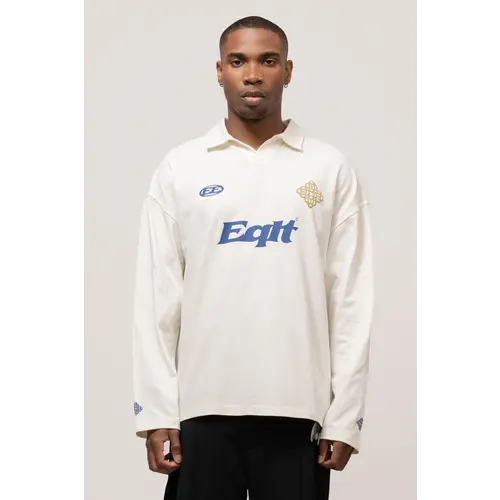 Equalité Jersey Longsleeve Polo Off-White