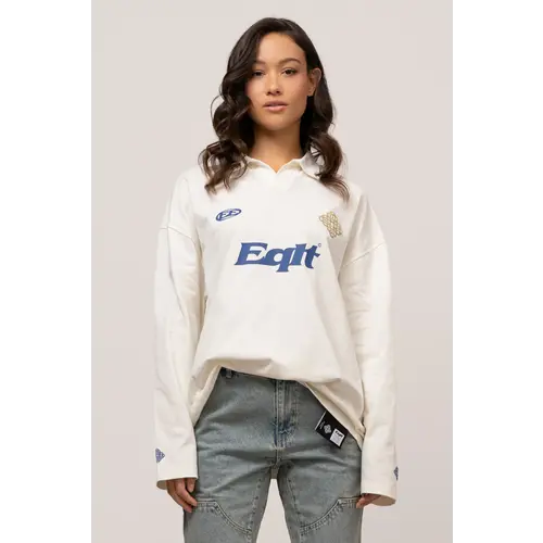 Equalité Jersey Longsleeve Polo Off-White