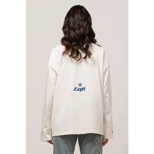 Equalité Jersey Longsleeve Polo Off-White